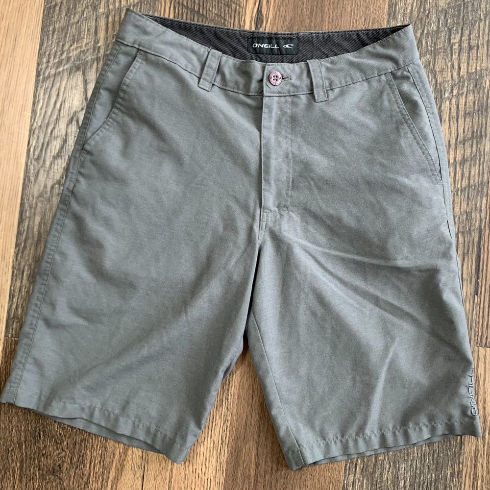 O'Neill Men's size 31 Gray Casual Shorts with Pockets and Zipper